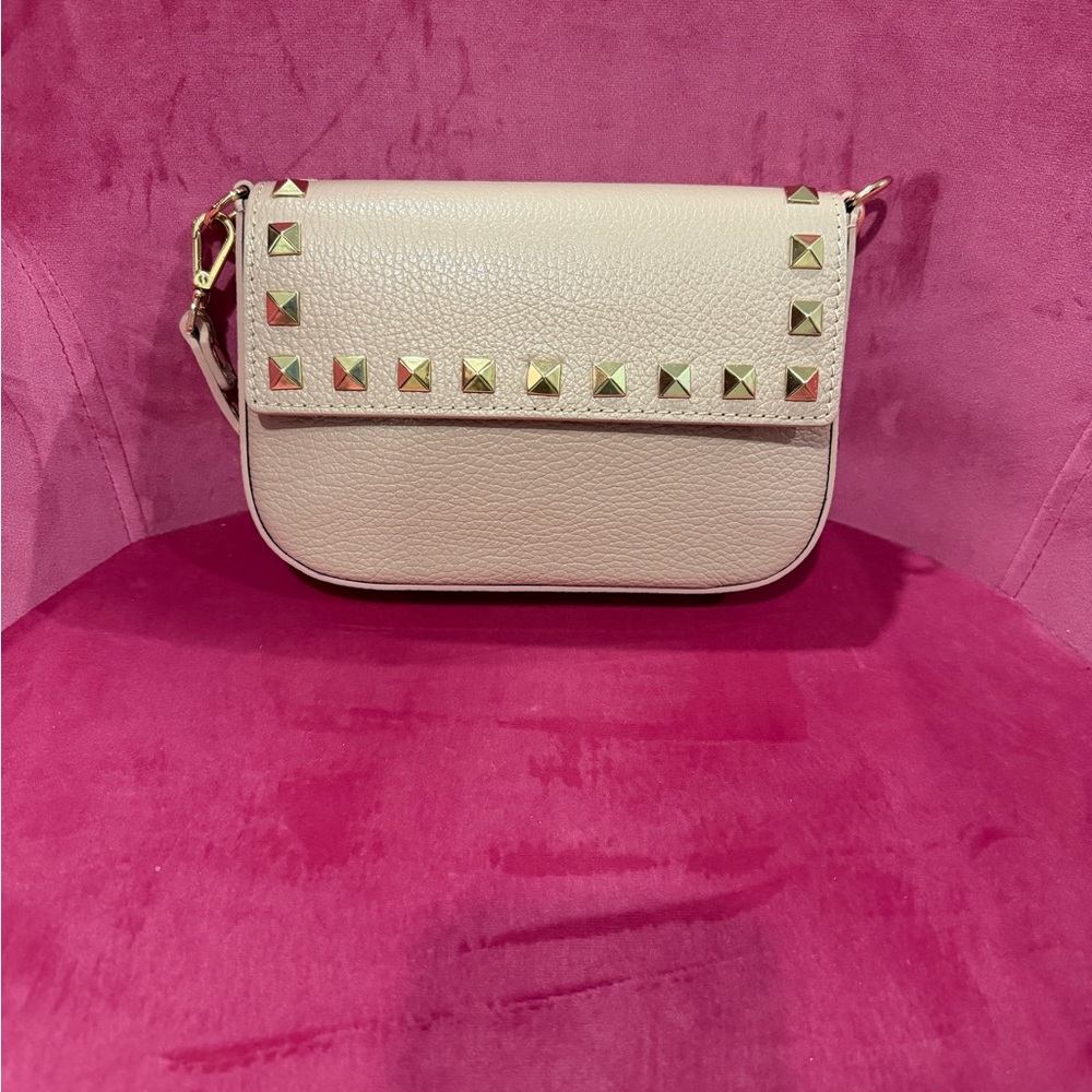 Stud-Trim Crossbody Bag